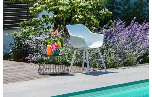 Dining tuinstoel Sophie Element | Royal White | Aluminium | Hartman