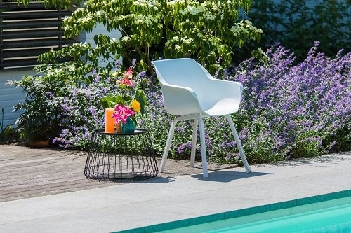 Dining tuinstoel Sophie Element | Royal White | Aluminium | Hartman