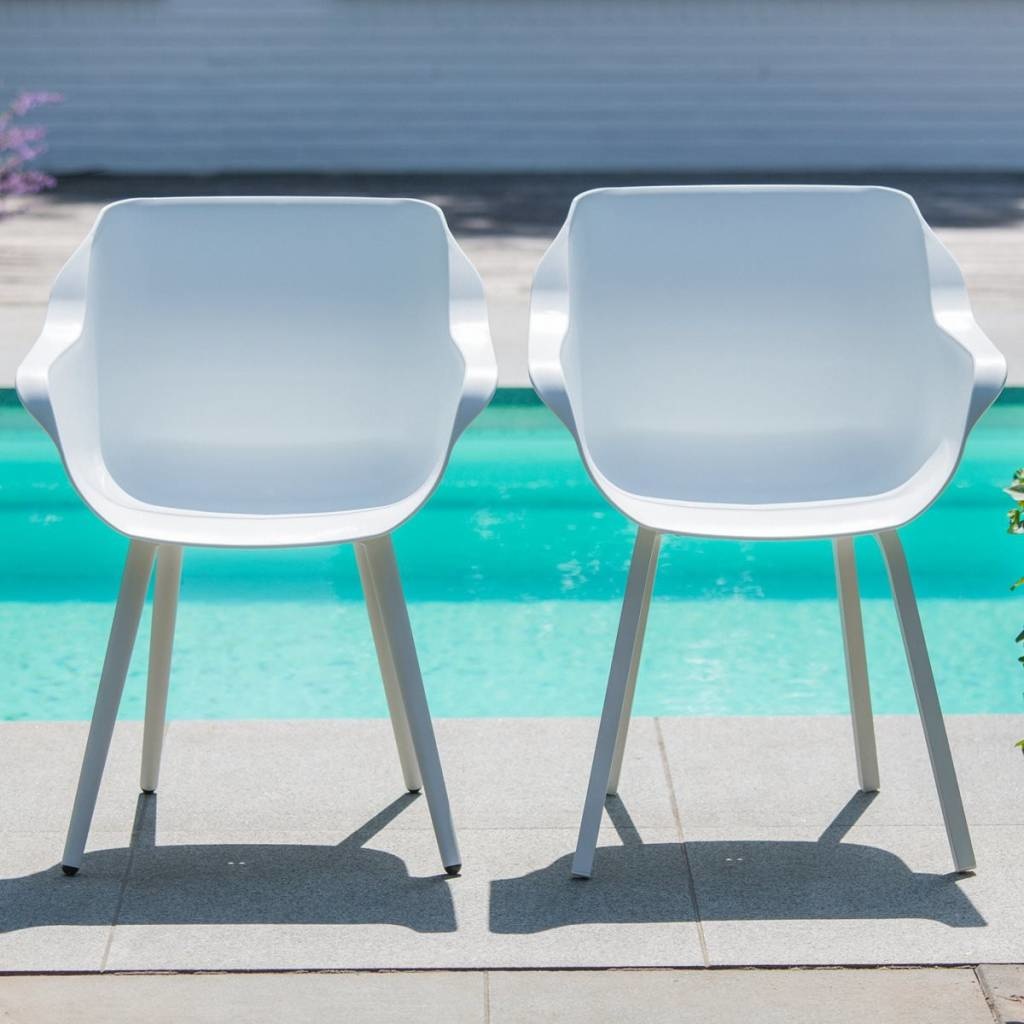 Dining tuinstoel Sophie Element | Royal White | Aluminium | Hartman