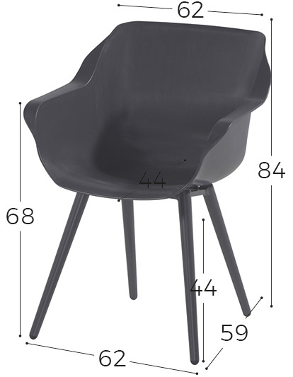 Dining tuinstoel Sophie Studio | Xerix | Aluminium | Hartman