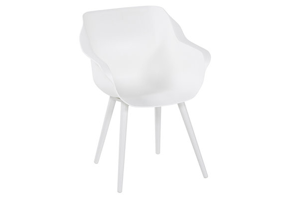 Dining tuinstoel Sophie Studio | Royal White | Aluminium | Hartman