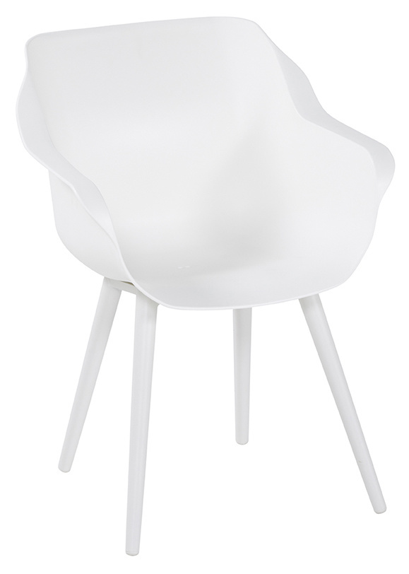 Dining tuinstoel Sophie Studio | Royal White | Aluminium | Hartman