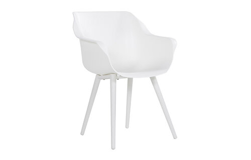 Dining tuinstoel Sophie Studio | Royal White | Aluminium | Hartman