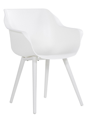 Dining tuinstoel Sophie Studio | Royal White | Aluminium | Hartman
