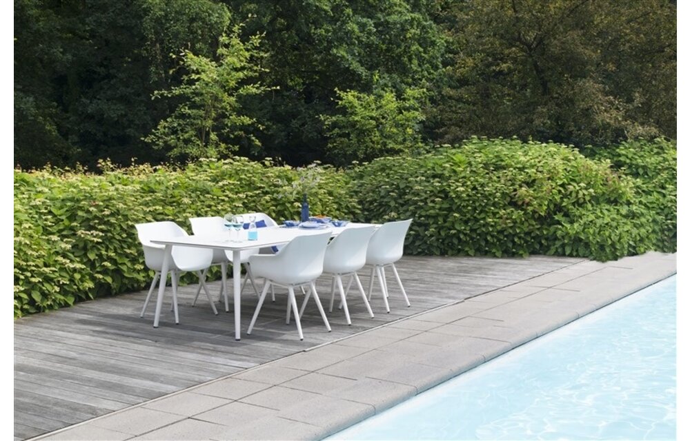 Dining tuinstoel Sophie Studio | Royal White | Aluminium | Hartman