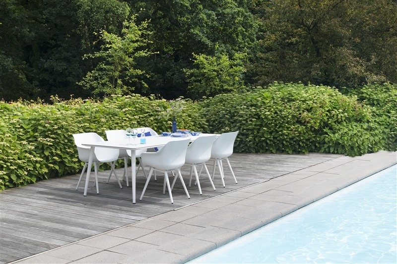 Dining tuinstoel Sophie Studio | Royal White | Aluminium | Hartman