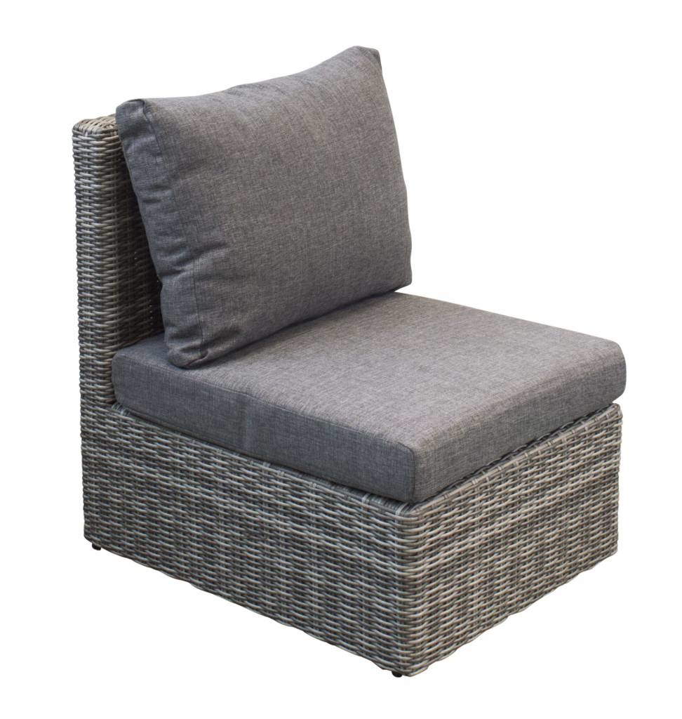 XL-hoek loungeset Santonio | Ash Grey | Wicker