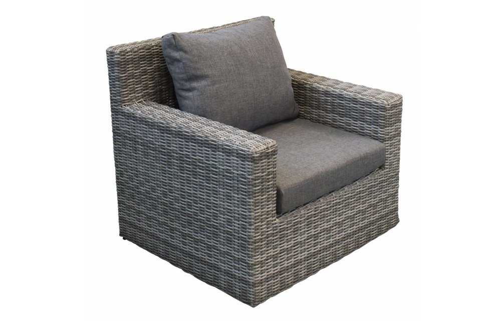 XL-hoek loungeset met stoel | Santonio | Ash Grey