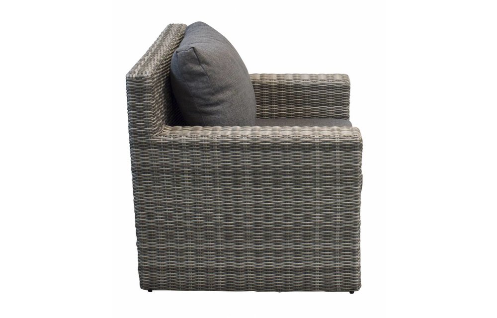 XL-hoek loungeset met stoel | Santonio | Ash Grey