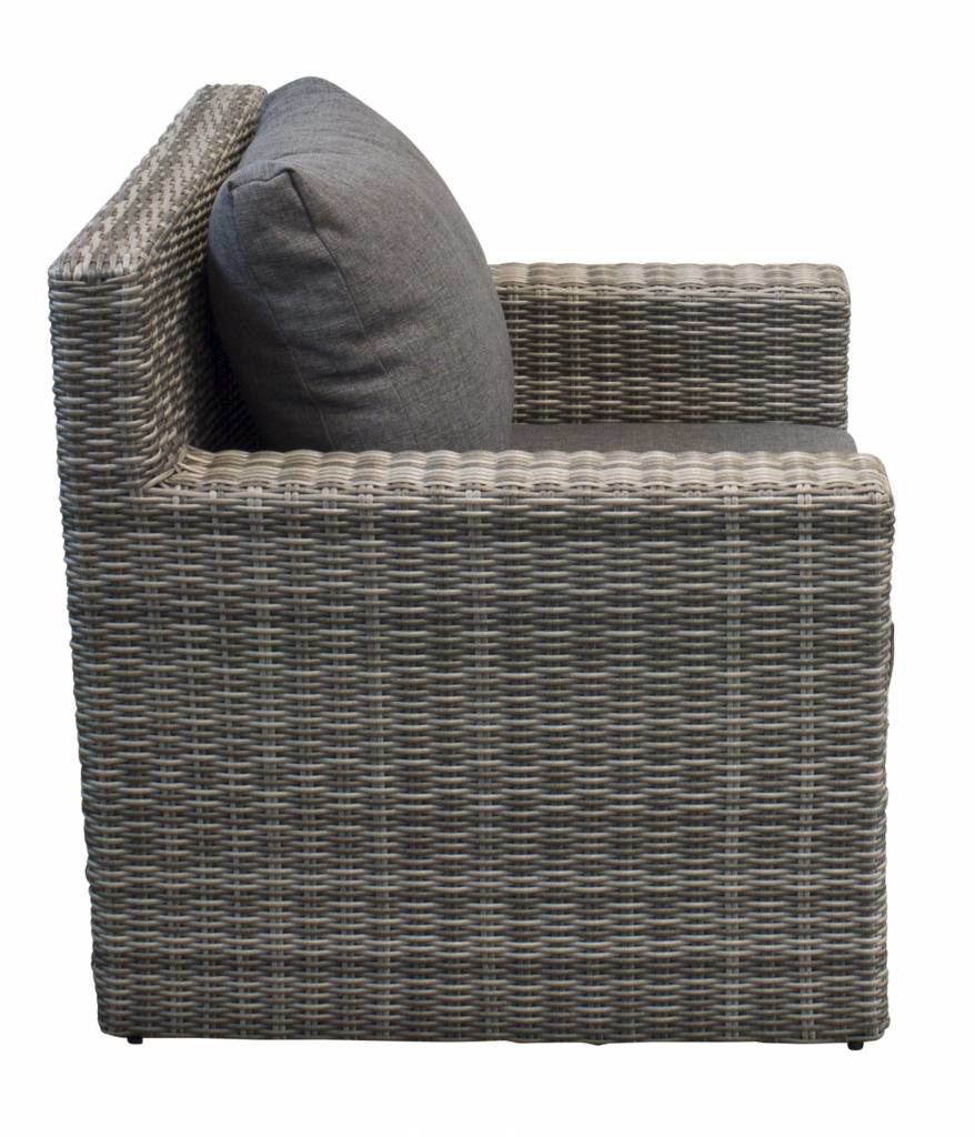 XL-hoek loungeset met stoel | Santonio | Ash Grey