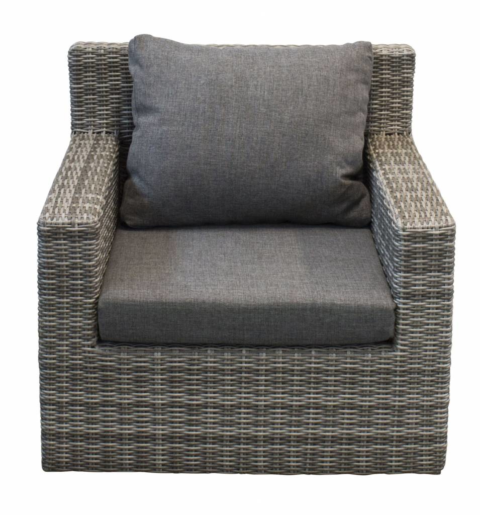 XL-hoek loungeset met stoel | Santonio | Ash Grey