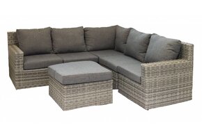 Hoek loungeset Santonio | Ash Grey | Wicker