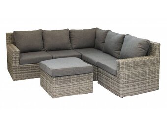 Hoek loungeset Santonio | Ash Grey | Wicker