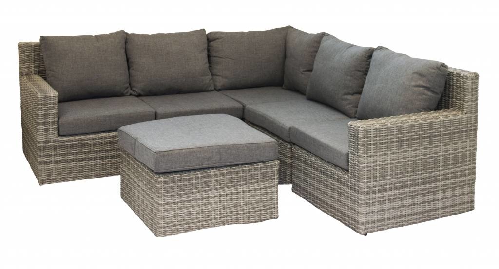 Hoek loungeset Santonio | Ash Grey | Wicker