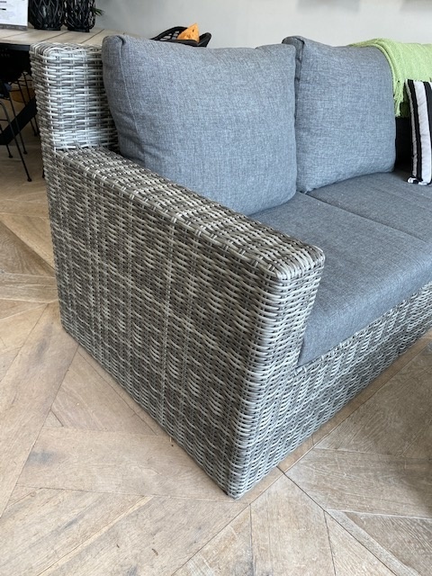 Hoek loungeset Santonio | Ash Grey | Wicker