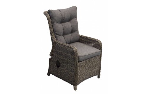 5-delige tuinset | 4 Dublin verstelbare stoelen (SW) | 160cm tuintafel (Keramiek)