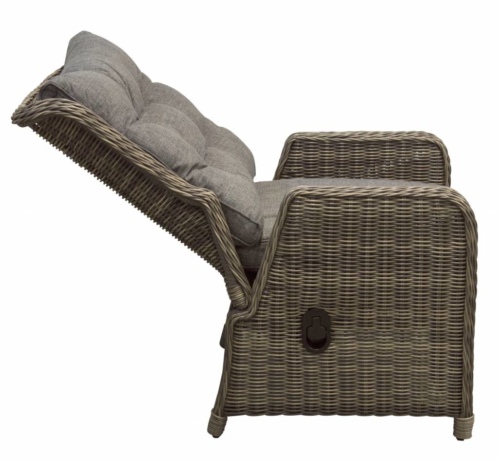 5-delige tuinset | 4 Dublin verstelbare stoelen (SW) | 160cm tuintafel (Keramiek)