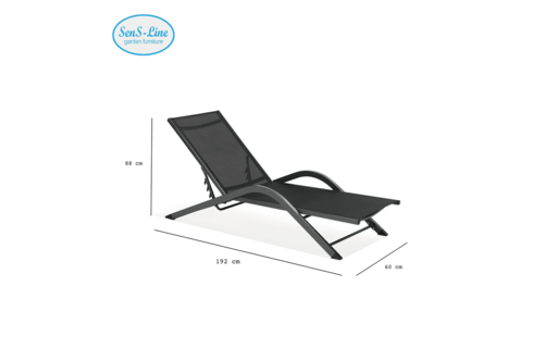 Ligbed Havanna Lounger | Aluminium | SenS-Line