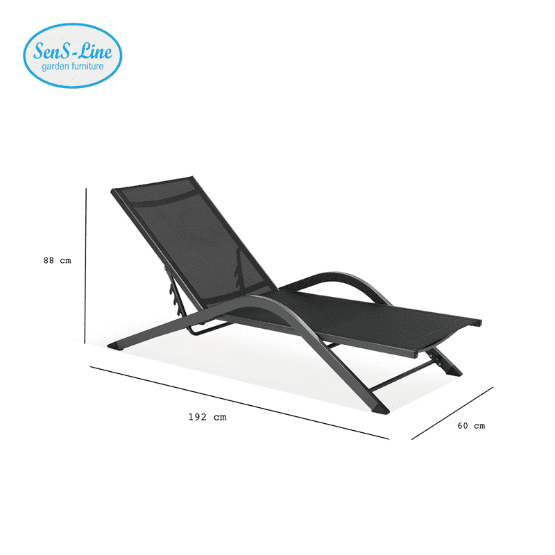 Ligbed Havanna Lounger | Aluminium | SenS-Line