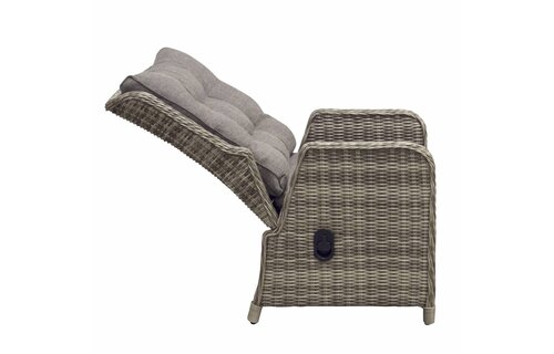 Verstelbare Loungeset Dublin met 3-persoonsbank | Wicker