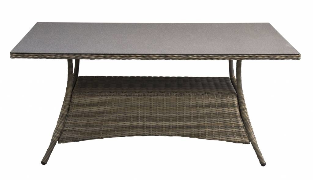 7-delige tuinset | 6 Kos verstelbare stoelen (SW) | 180cm tuintafel (Keramiek)