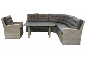 Stel je eigen Dublin Lounge Dining set samen | Mystic Grey | Wicker