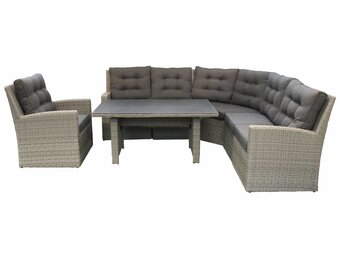 Stel je eigen Dublin Lounge Dining set samen | Mystic Grey | Wicker