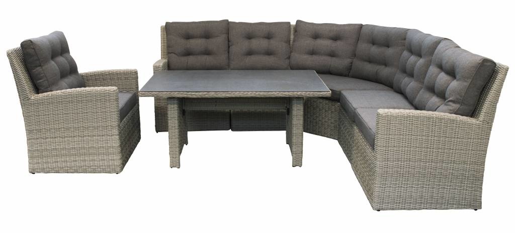 Stel je eigen Dublin Lounge Dining set samen | Mystic Grey | Wicker