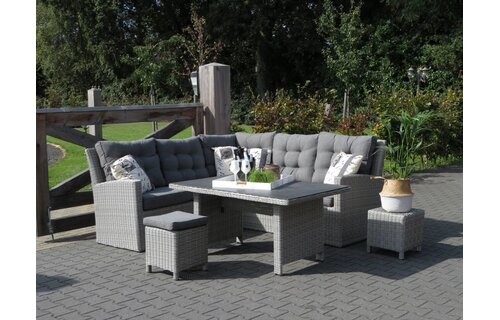 Stel je eigen Dublin Lounge Dining set samen | Mystic Grey | Wicker