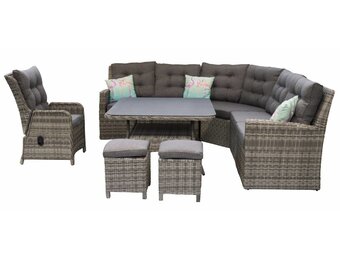 Stel je eigen Dublin Lounge Dining set samen | Ash Grey | Wicker