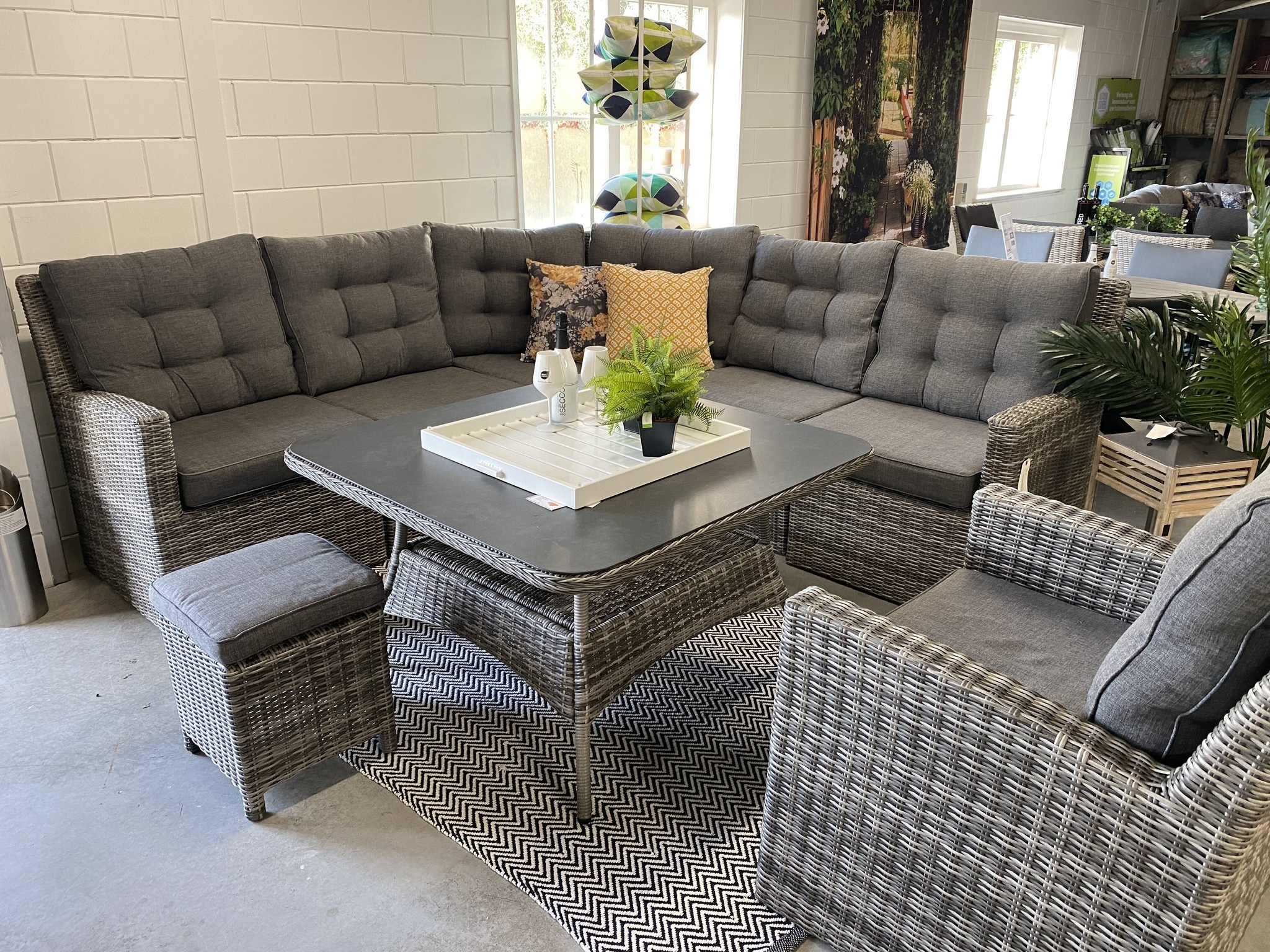 Stel je eigen Dublin Lounge Dining set samen | Ash Grey | Wicker