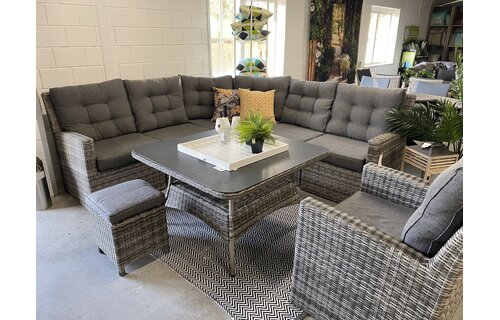 Stel je eigen Dublin Lounge Dining set samen | Ash Grey | Wicker