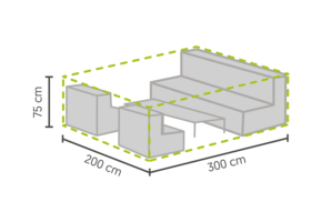 Loungeset beschermhoes L 300x200x75cm