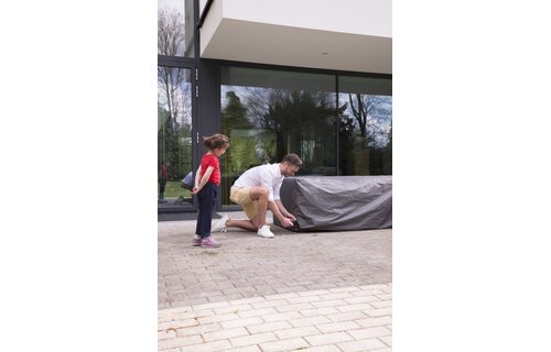 Loungeset beschermhoes L-vorm 215/85x215/85x70cm