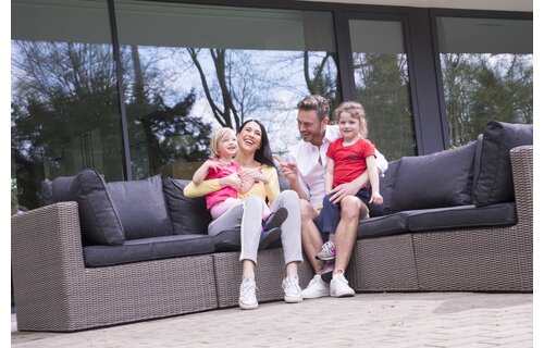 Loungeset beschermhoes L-vorm 215/85x215/85x70cm