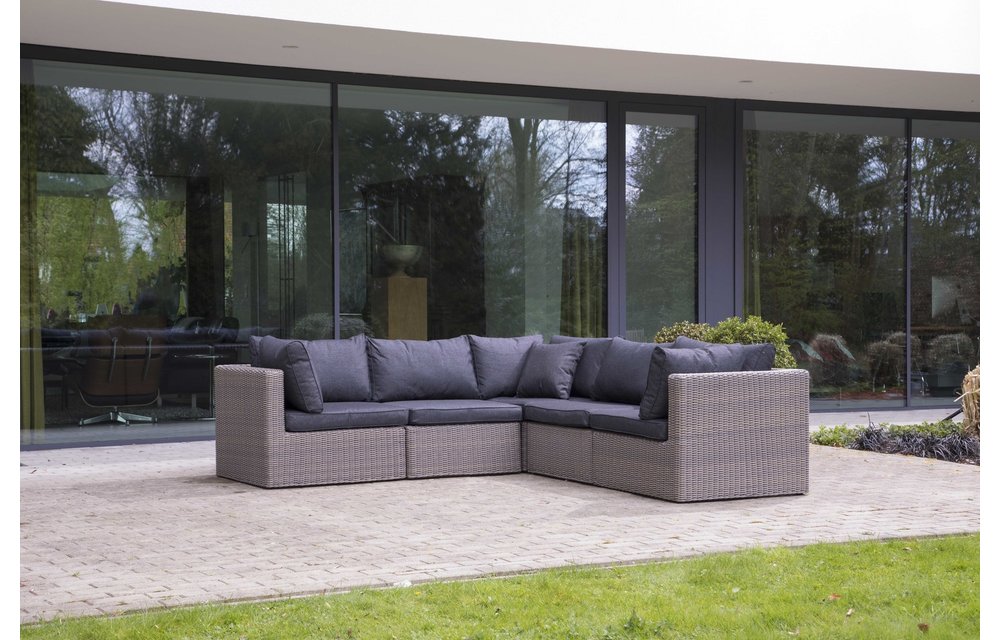 Loungeset beschermhoes L-vorm 250/90x250/90x70cm