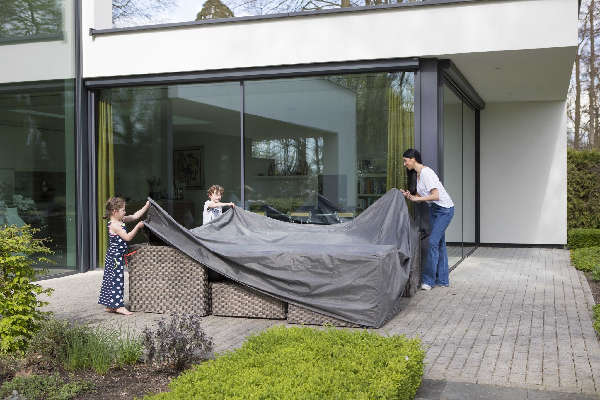 Loungeset beschermhoes 300x300x75cm