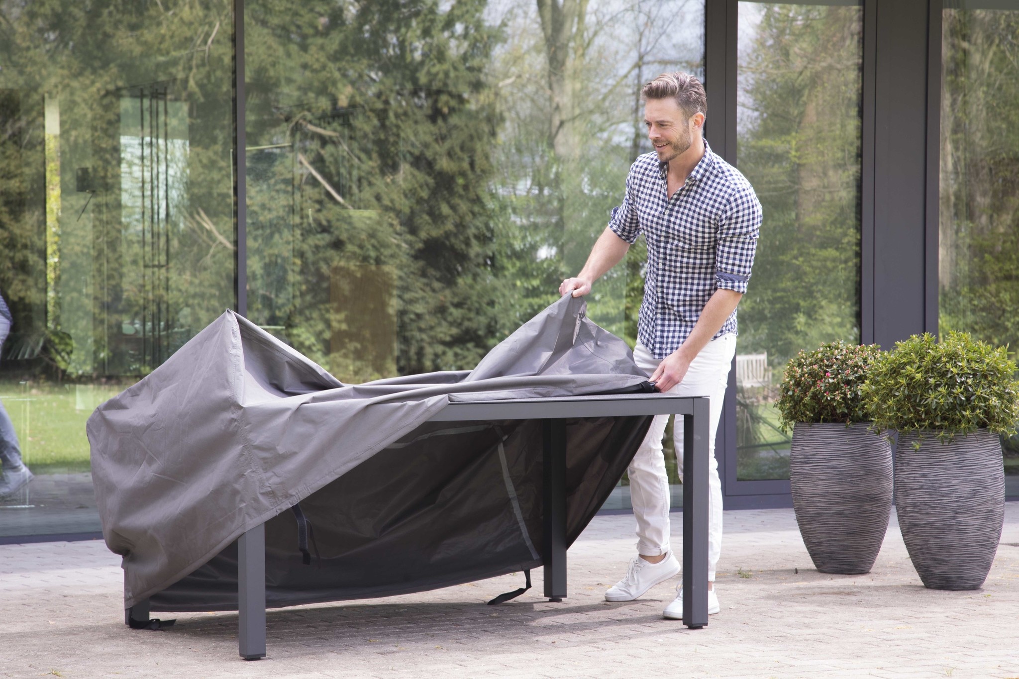 Tafel beschermhoes 145x105x75cm