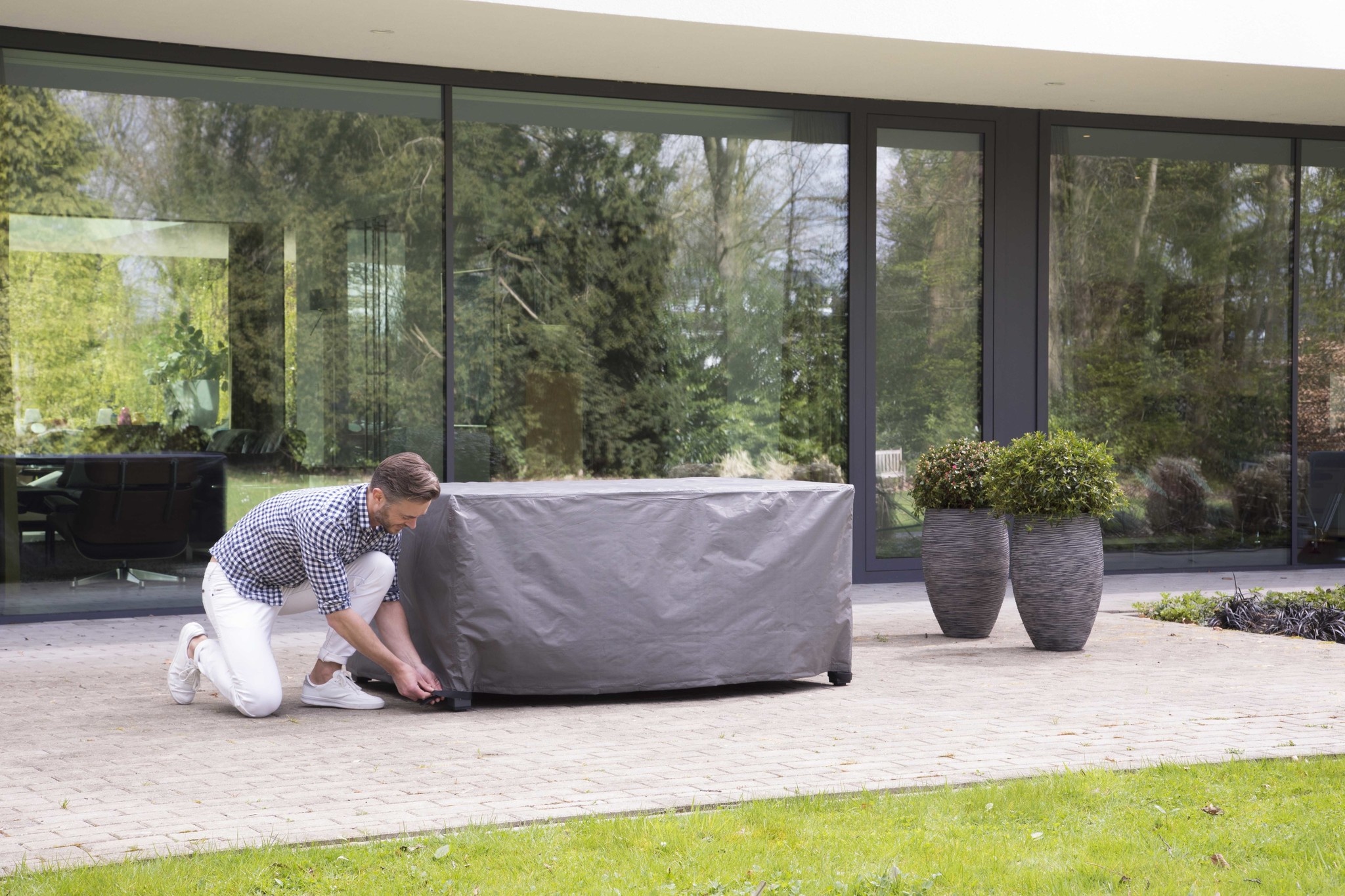 Tafel beschermhoes 165x105x75cm