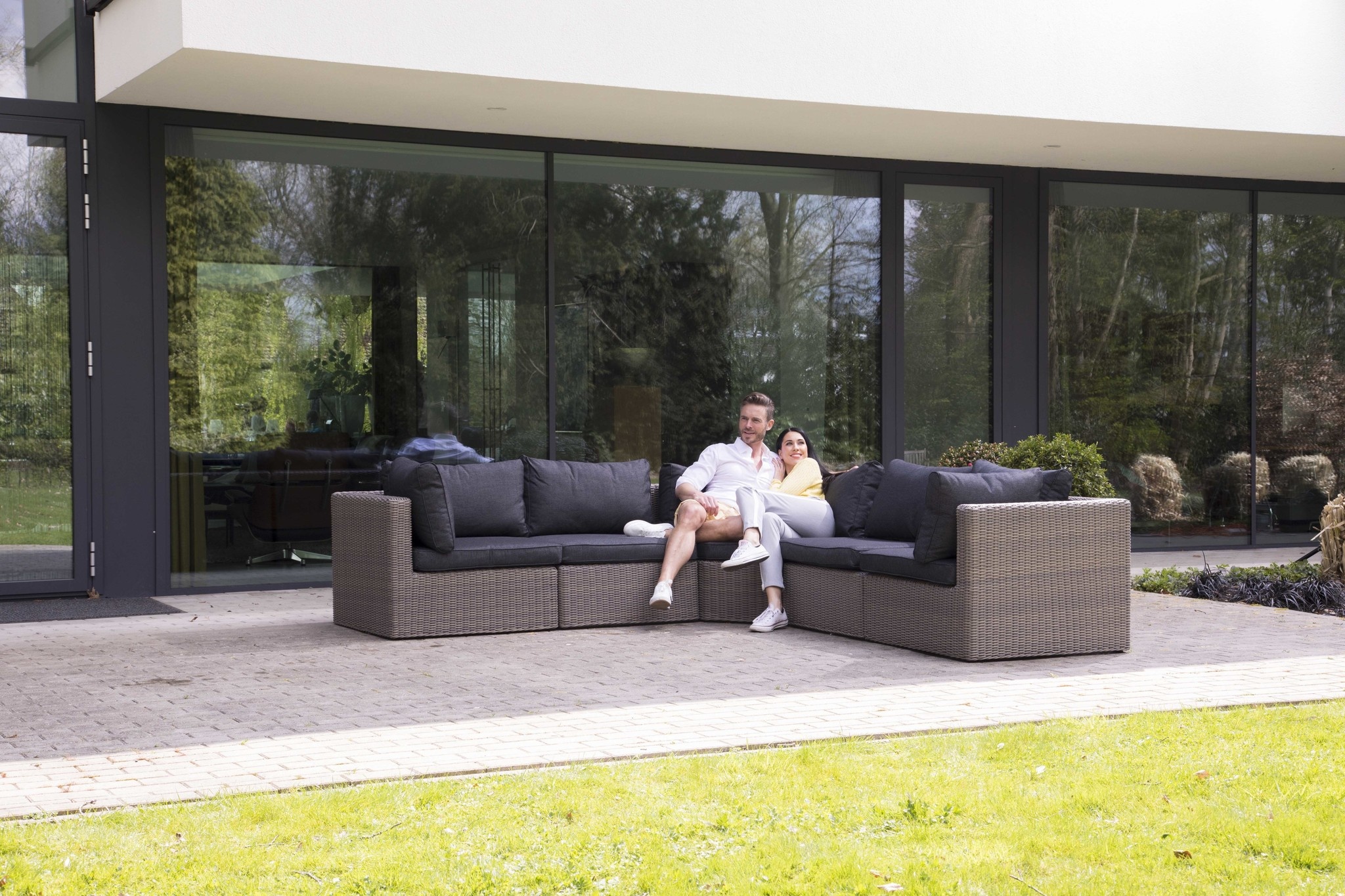 Loungeset beschermhoes trapezium 275/100x275/100x70cm