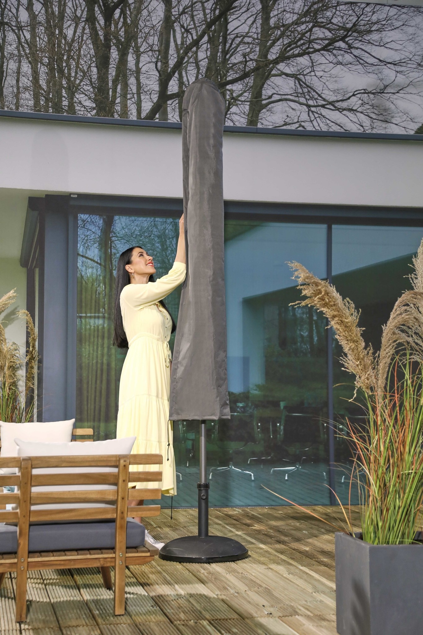 Parasol beschermhoes 220x40cm