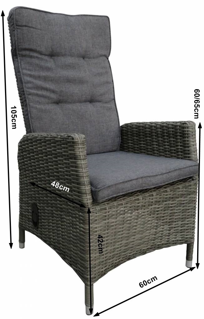 Kos 5-delige ronde tuinset (Ash Grey)