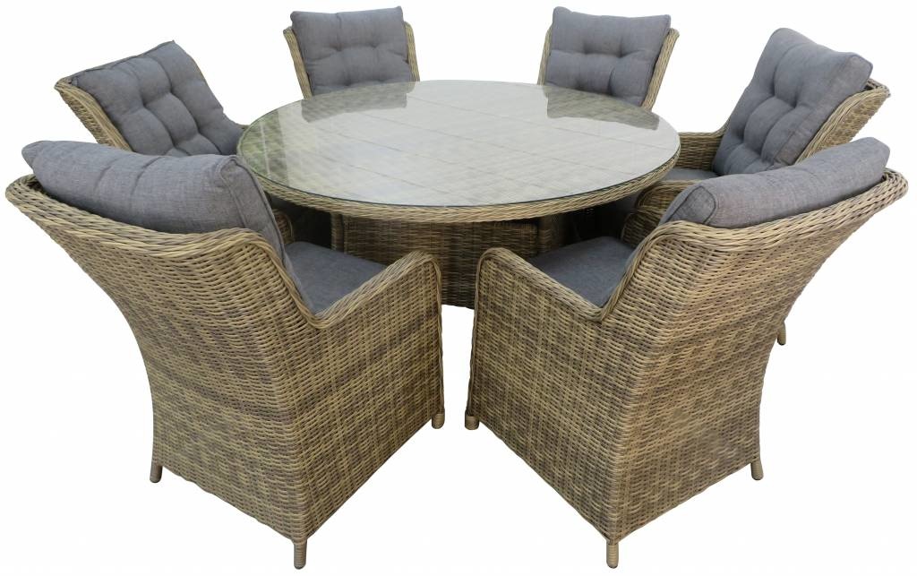 Dining tuinstoel Dublin | Naturel | Wicker