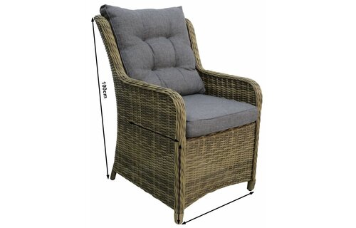 Dining tuinstoel Dublin | Naturel | Wicker