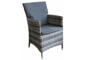 Dining tuinstoel Utah | Antraciet | Wicker