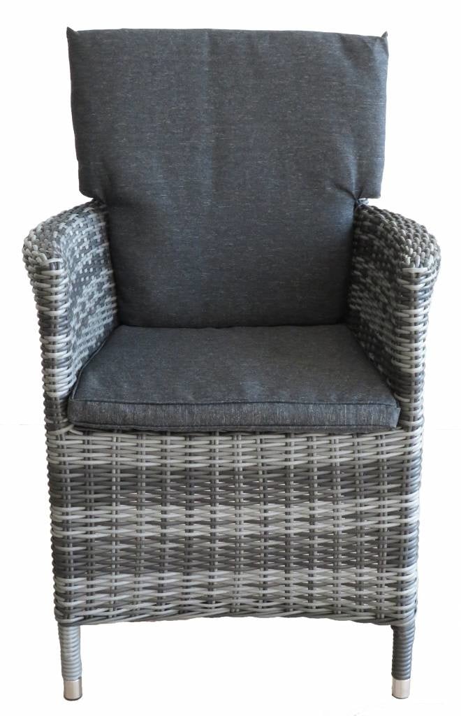 Dining tuinstoel Utah | Antraciet | Wicker