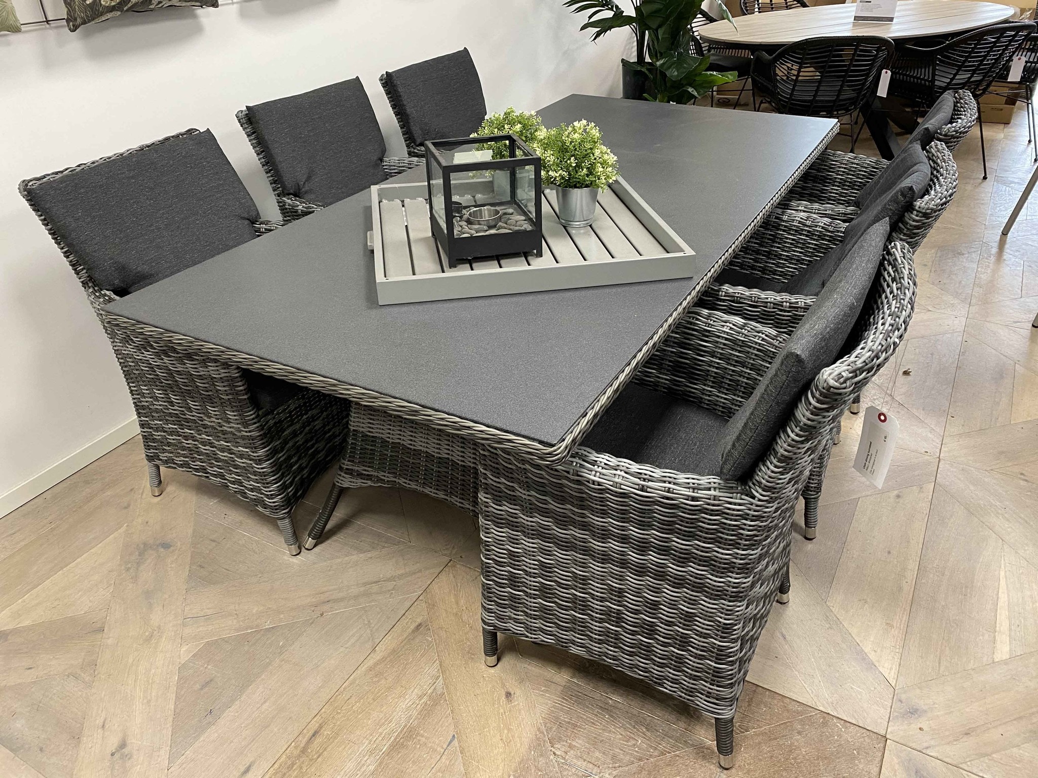 Dining tuinstoel Utah | Antraciet | Wicker