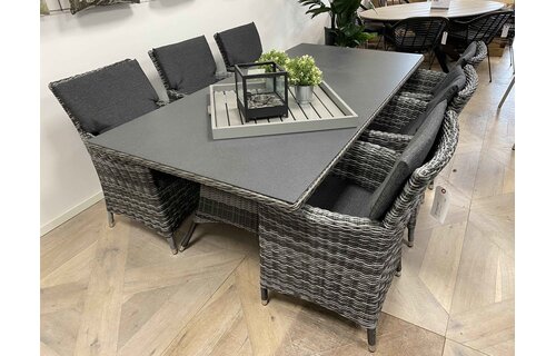 Dining tuinstoel Utah | Antraciet | Wicker