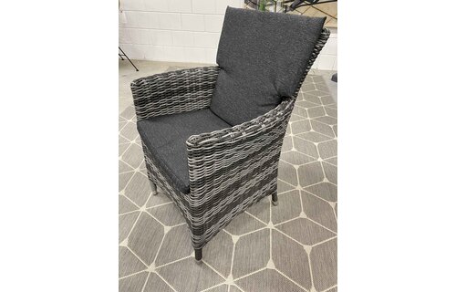 Dining tuinstoel Utah | Antraciet | Wicker