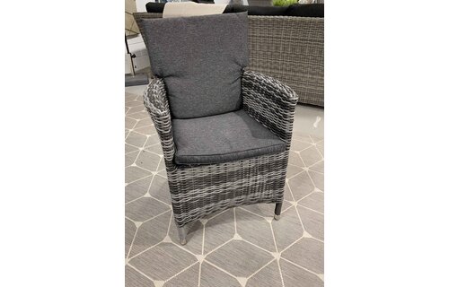 Dining tuinstoel Utah | Antraciet | Wicker